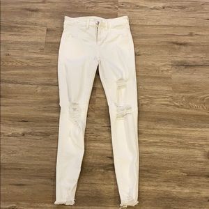 White distressed jeans!